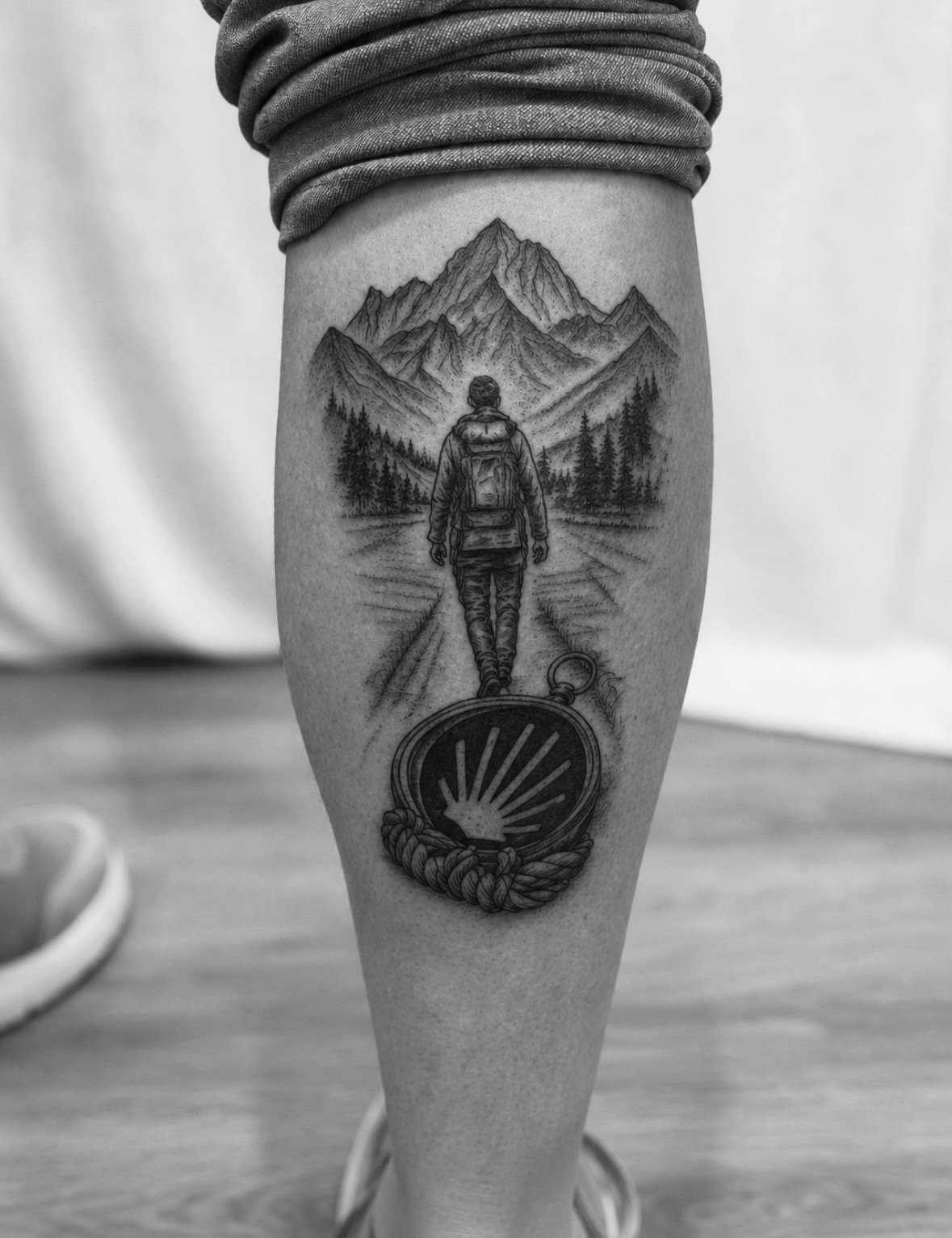 Tattoo: Bergwanderung