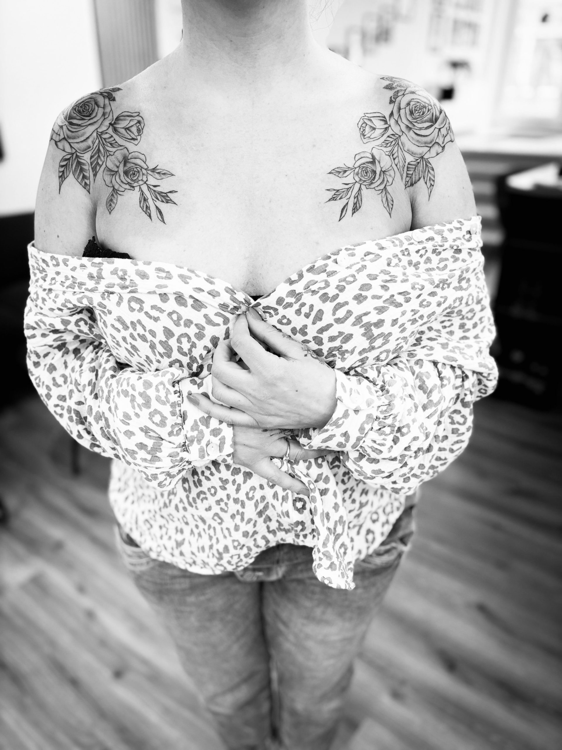 Tattoo: Schulterblumen