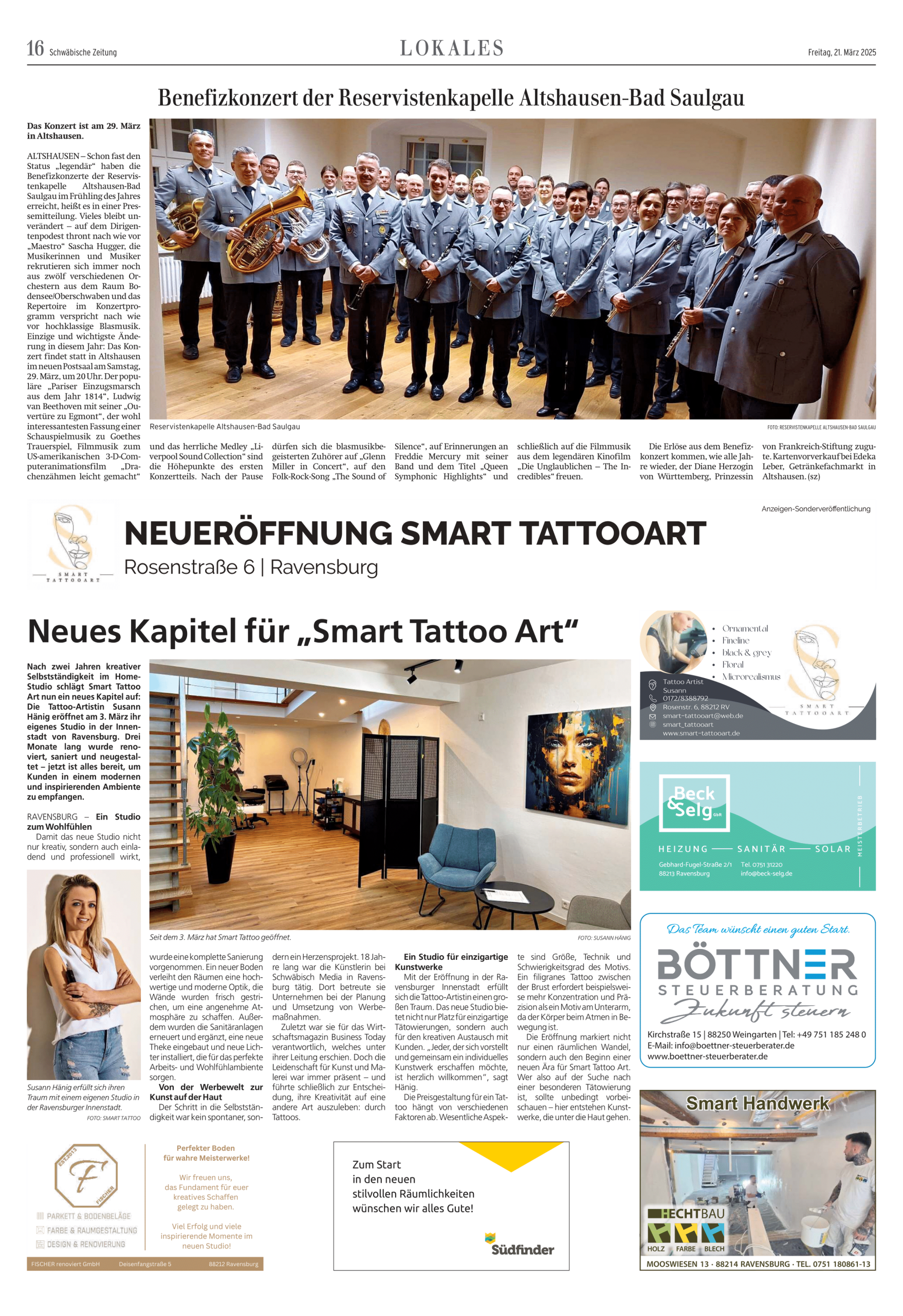 Schwa%CC%88bische Zeitung Ravensburg Weingarten 21.03.2025 pages 16 1